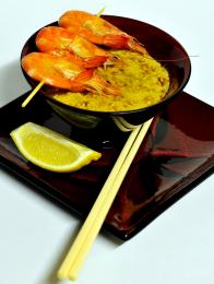 King Prawns with Satay Sauce